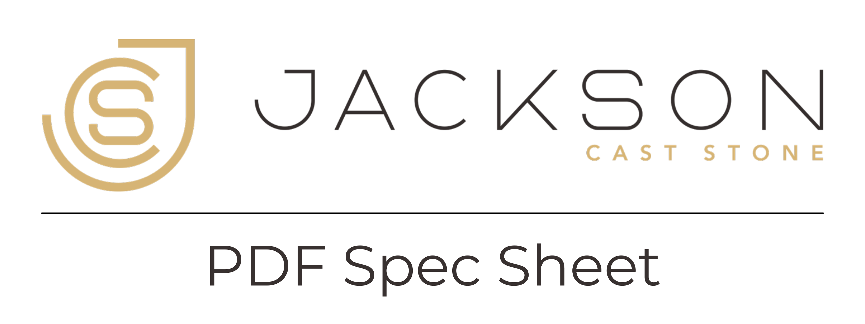 Jackson Cast Stone PDF Spec Sheet